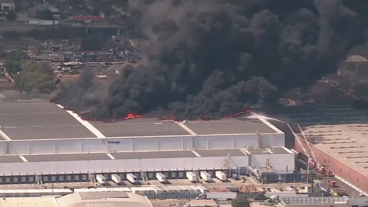 Boyle Heights Commercial Building Fire