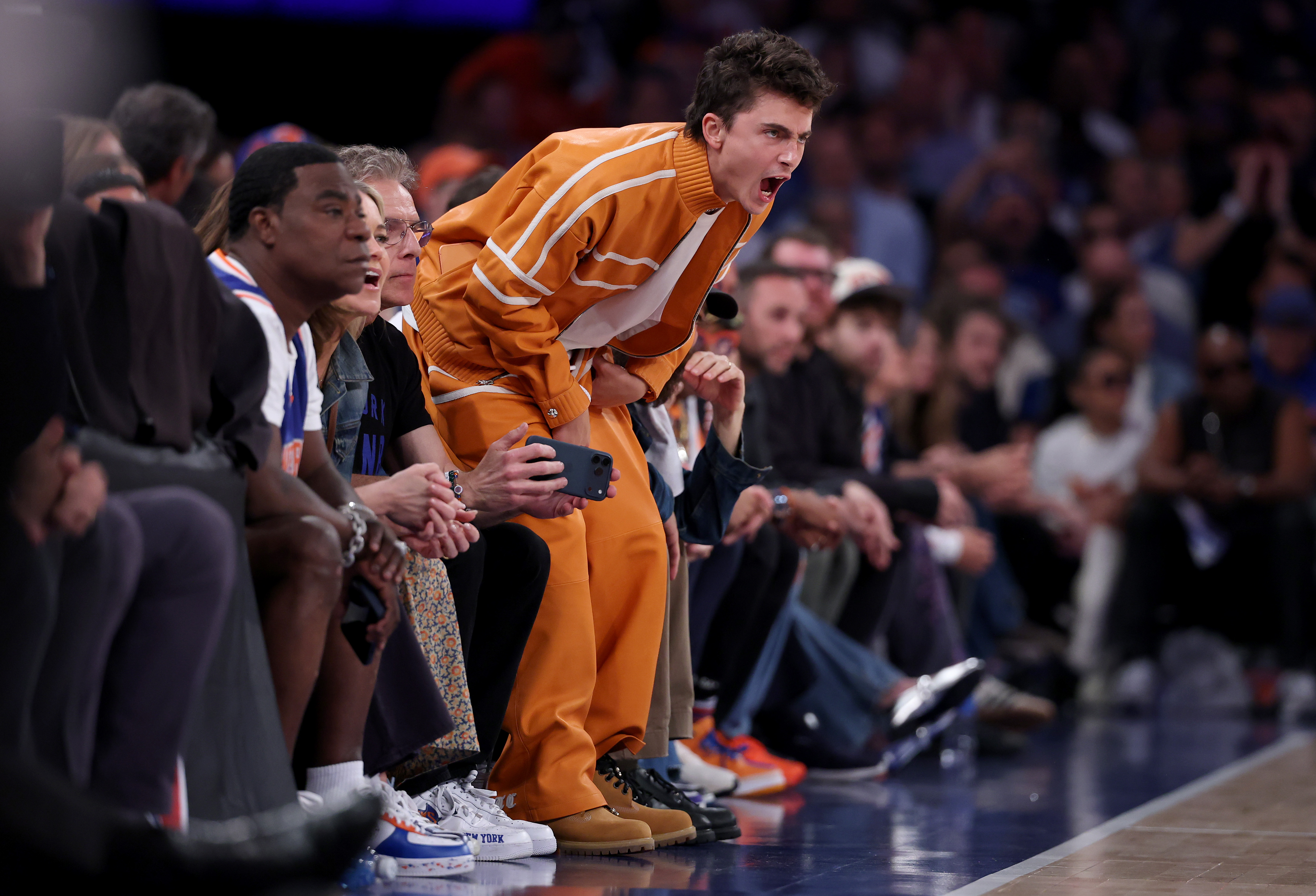 Celebrity row Knicks